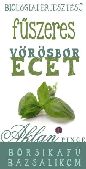 Fűszeres vörösbor-ecet: Borsikafű-Bazsalikom - Aklan Pince